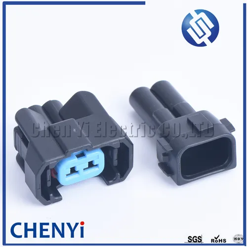 Imagen 2 del producto 5 juegos de inyector de combustible automático de 2 pines NH1 OBD2 conector de cable impermeable enchufe eléctrico de coche 6189-0553 1996-2002 para Honda CRV Civic