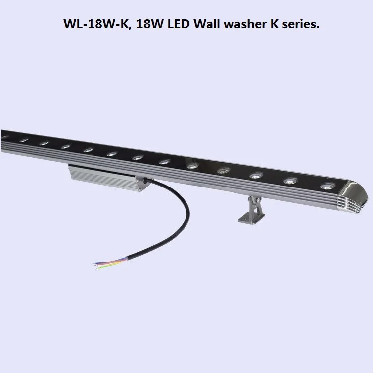 10pcs LED Wall Washing Lamp 18W24W Monochrome And Colorful DMX512 RGB External Control IP65 Waterproof