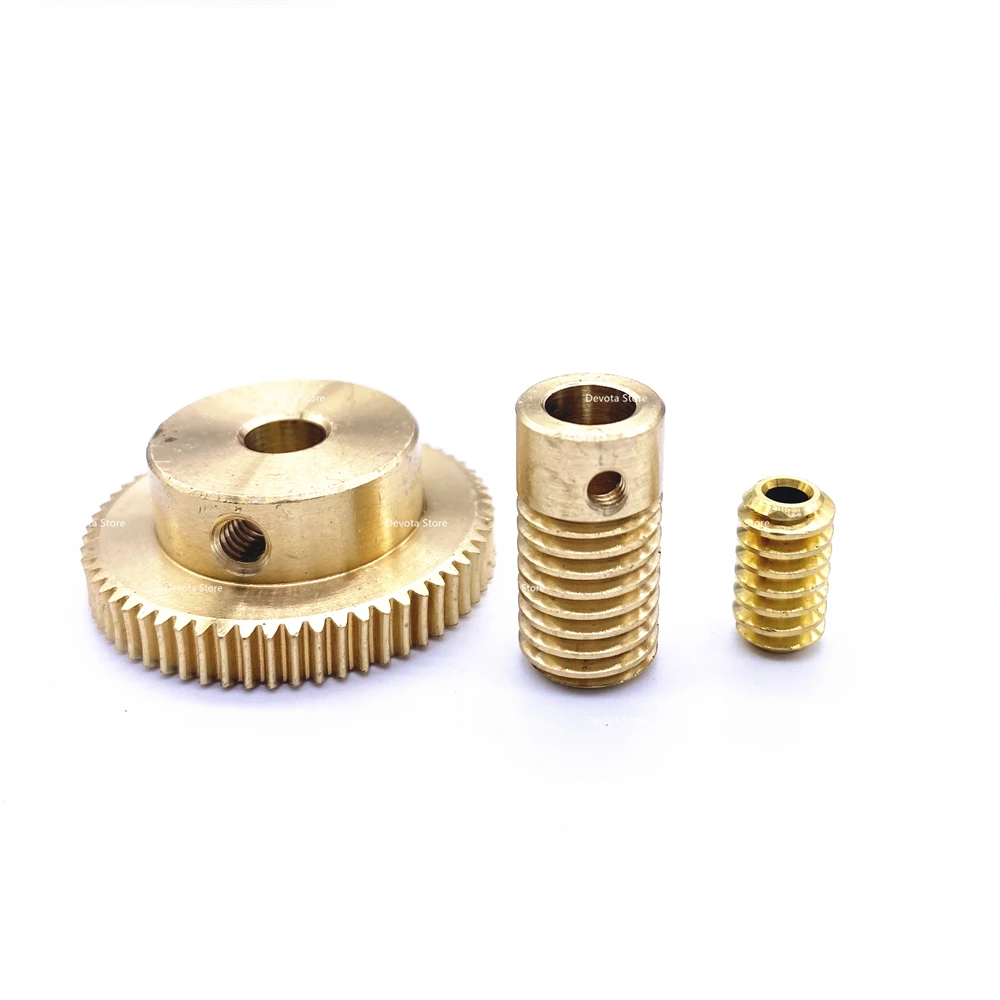 Precision 1:60 0.5M 20T 30T 40T 50T 60T Copper Worm reducer turbine 065/151 4/5/6mm Bore diameter