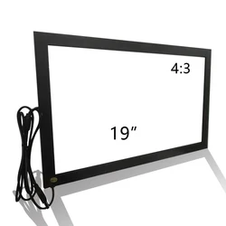 19 inch 4:3 multi-touch point infrared touch frame touch screen overlay kit 10 points with glass