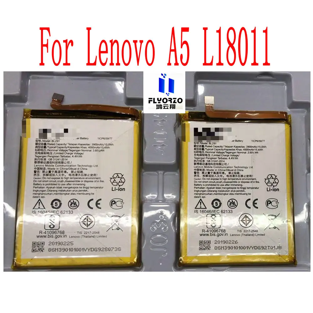 

Brand New High Quality 3900mAh BL291 Battery For Lenovo A5 L18011 Mobile Phone