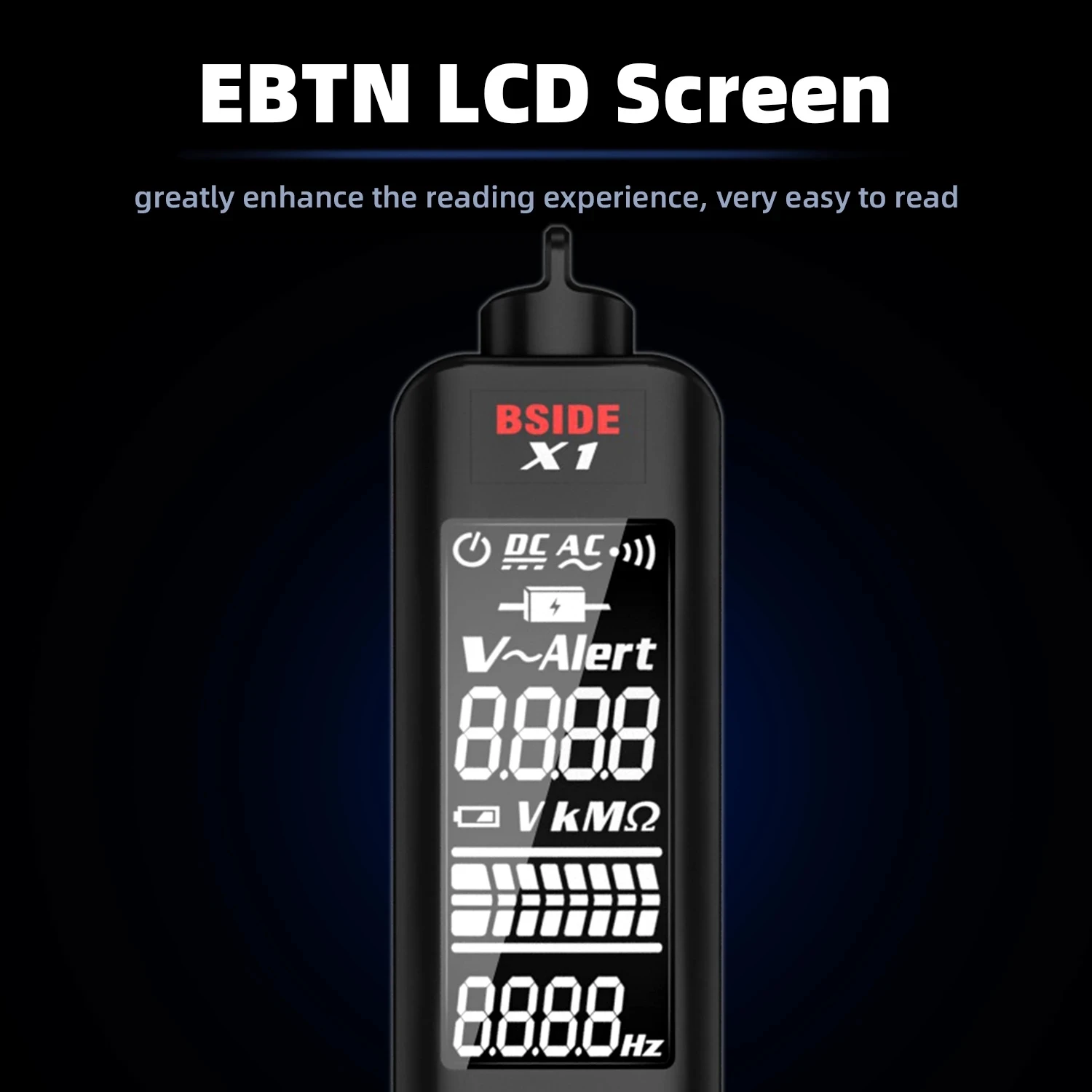 Digital Multimeter Intelligent Voltage Tester High-precision Voltage Detector Non-contact AC Voltage Pen Fire Wire Inspection X1