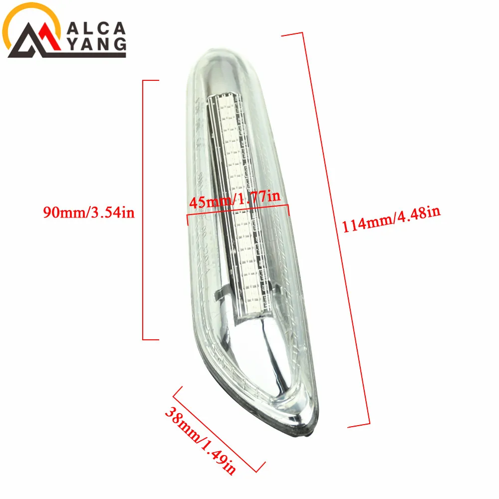 Dynamisches LED-Blinklicht Seitenmarkierungsleuchte für BMW E60 E61 E90 E91 E87 E81 E83 E84 E88 E92 E93 E82 E46 1 3 5 Serie X1 X3 2004 – Detail 30