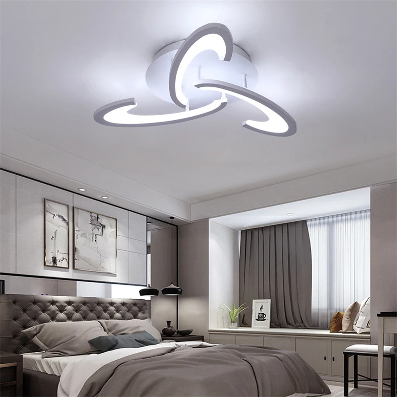 Acrylic Modern Chandelier Light Led Ceiling Lamp Living Dining Room Luminair Nordic Minimalist Indoor Hotel Flower Decor Fixture