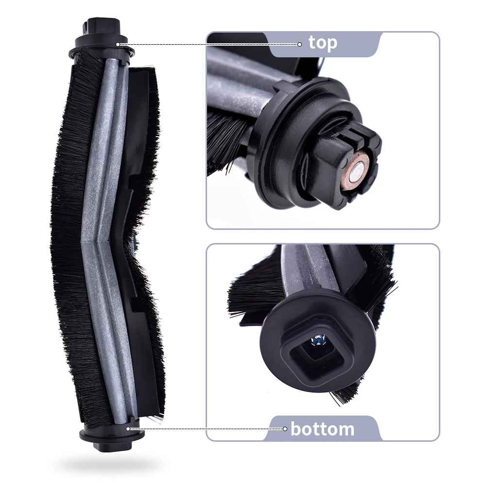 Filtro principal suporte de escova lateral mop pano titular compatível com ecovacs deebot n9 + auto-limpeza aspirador de pó acessórios parte