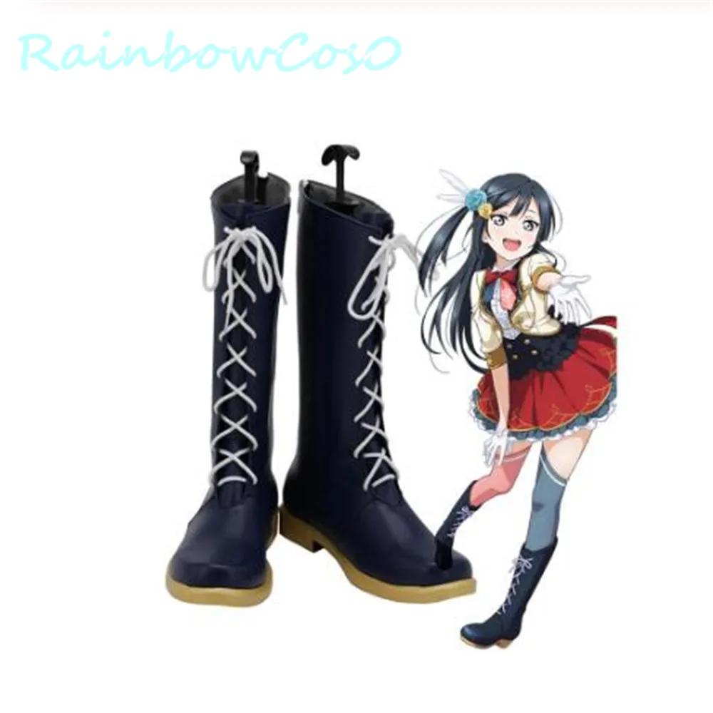 

Love Live All Star Yuki Setsuna Cosplay Shoes Boots Christmas Game Anime Halloween