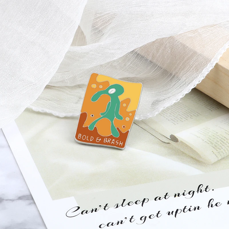 الكرتون الغريبة بروش الفن الجدة فريد المينا دبابيس جريئة براش شارة حسب الطلب الدنيم ظهره التلبيب دبوس مجوهرات هدايا للرجال النساء