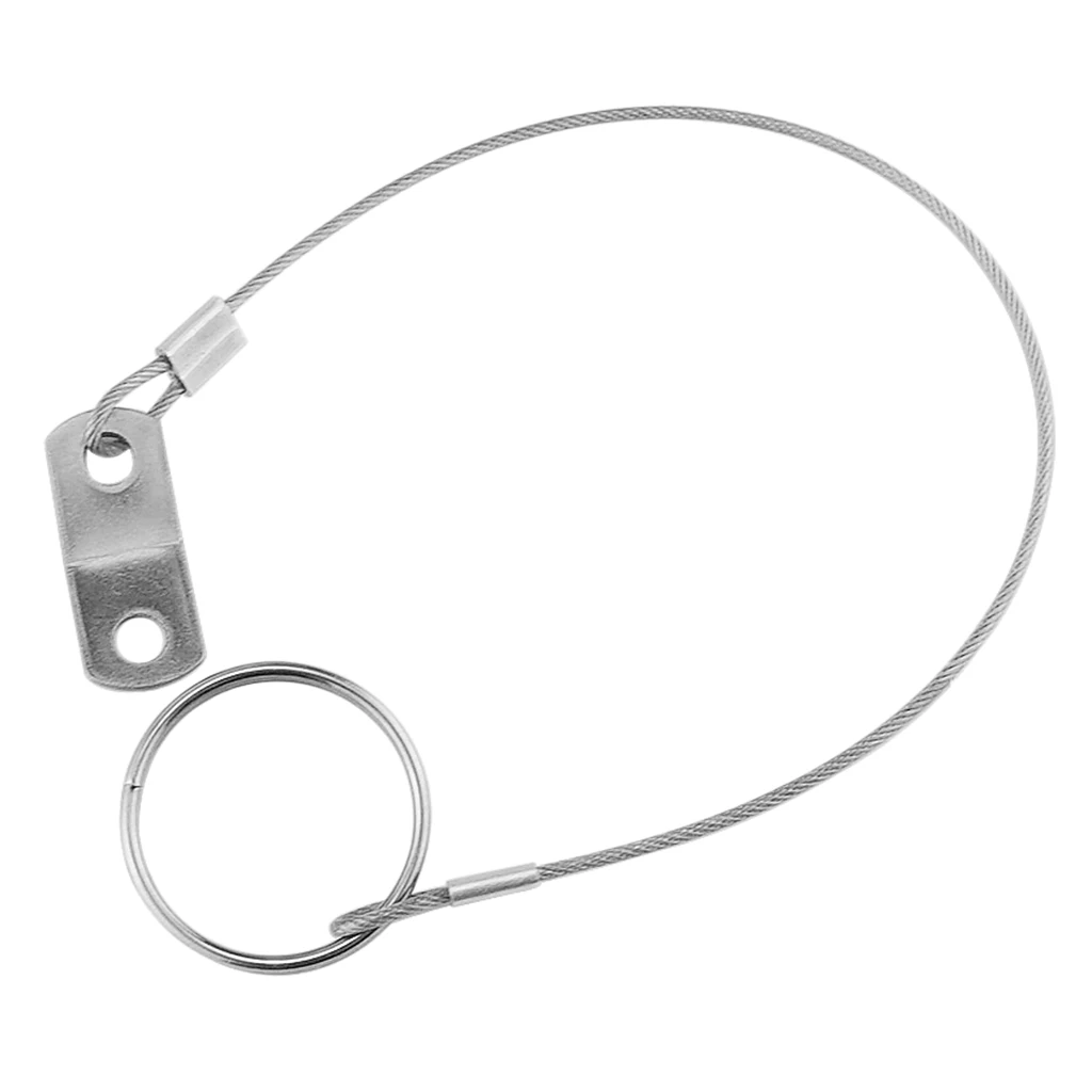 316SS Quick Release Pin Lanyard for  Boat Bimini Top Deck Hinge Marine Accessories - 150mm 6 inch