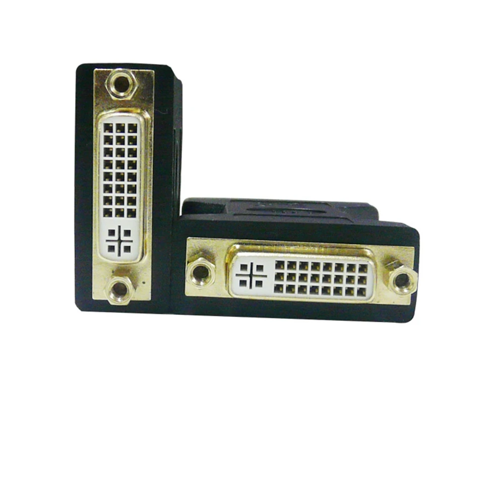 Gold Plated DVI 24 + 5 female to female adapter hole to hole connector straight through extension head display extension cable