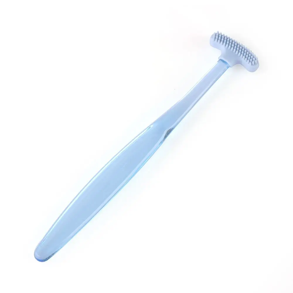 Silicone Hot  Double sided Health Care Tool Bad Breath Cleaner Brush Oral Clean Dental Care Tongue Scraper