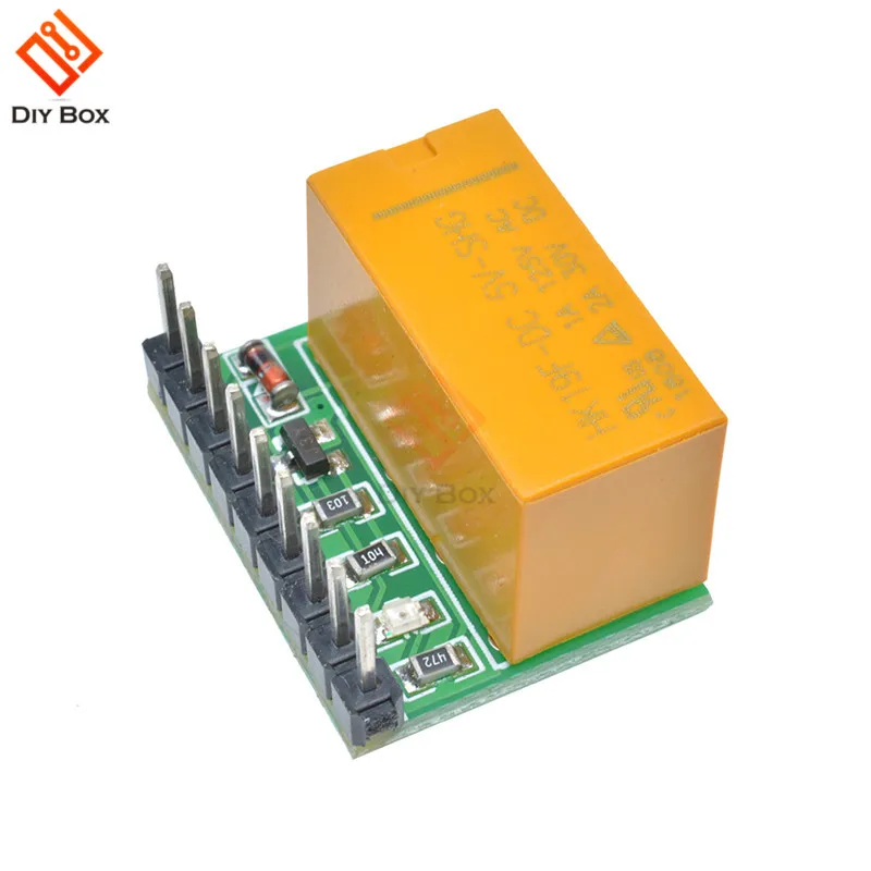 Ultra-small Double Pole Double Throw Polarity Relay Module Mini DC 5V 12V 1 Channel DPDT Relay Module Reversal Switch Board