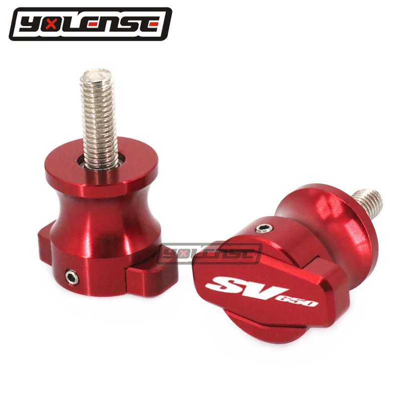 Bingkai sepeda motor CNC berdiri 8MM sekrup Slider Swingarm Spools Slider M8 untuk SV650 SV 650 SV650S SV 650 S