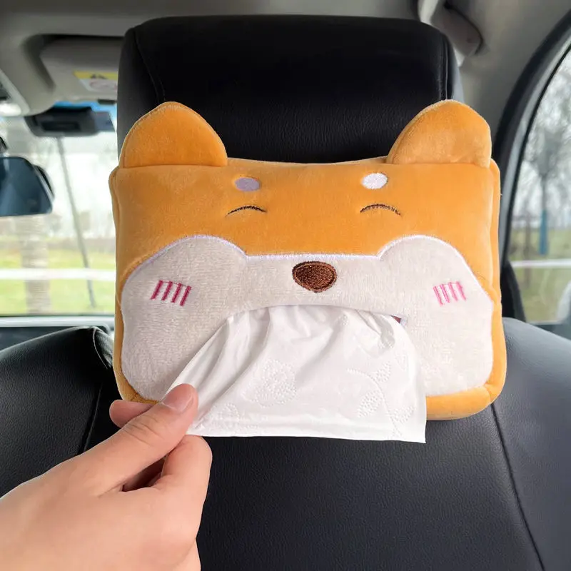 

Creative Car Armrest Box Tissue Box Cartoon Cute Car Drawer Box Hanging Car Interior Decoration Supplies Daquan