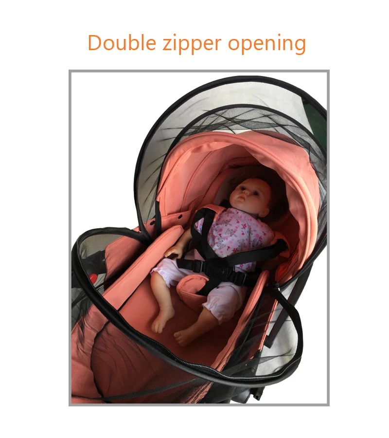 Baby Stroller Sleeping Basket Accessories Mosquito Net With Sunshade for Babyzen Yoyo Newborn Nest