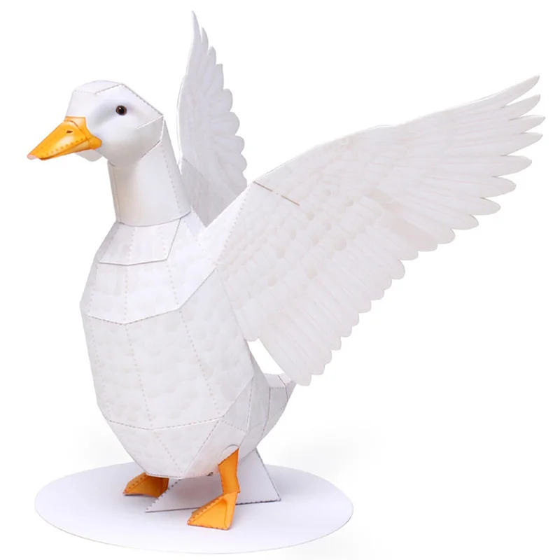 Duck Origami Art Folding Mini Cute 3D Paper Model Papercraft Animal Figure DIY Kids Adult Handmade Craft Toys QD-234