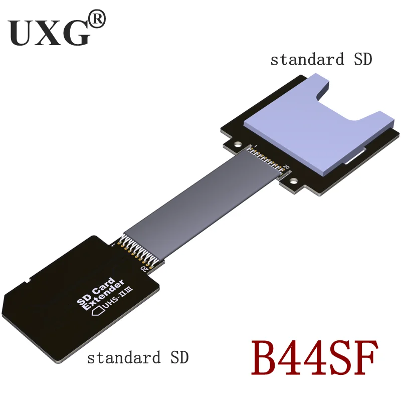 Micro SD TF Memory Card Kit SD Male To SD Female Extension Soft UHS2 UHS-III Flexible Flat CableFPC Cable Extender 10cm 30cm 1m