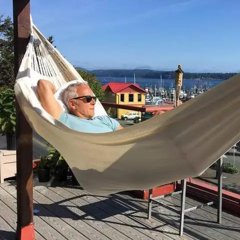 천연 화이트 오가닉 코튼 콜롬비아 더블 해먹 코튼 더블 화이트 캔버스 해먹, 해먹 Best5