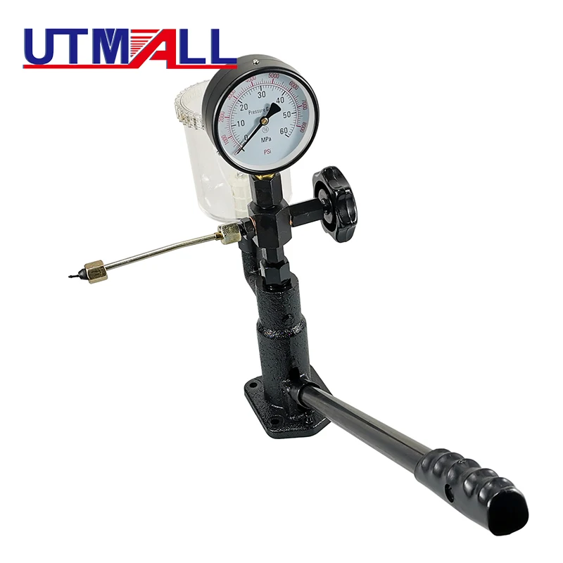 Diesel Injector Nozzle Pop Pressure Tester Dual Read Bar/PSI Gauge S60H W/Filter