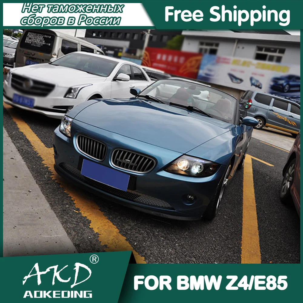 For BMW Z4 E85 Headlights DRL Day Running Light LED Bi Xenon Bulb Fog Lights Car Accessory BMW Z4 E85 Head Lamp