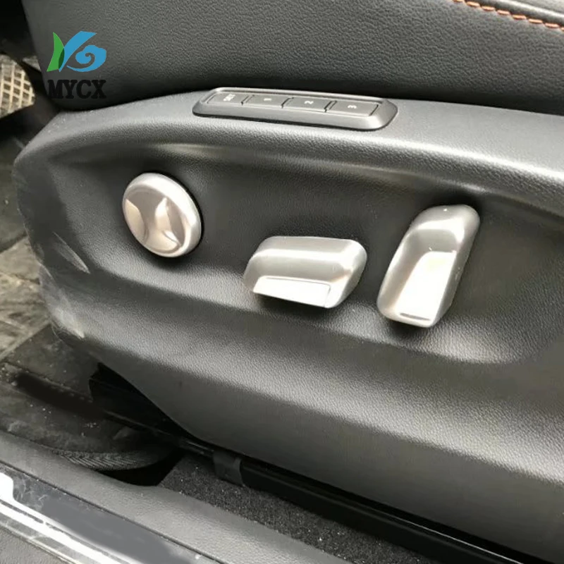

Car Accessories Decoration ABS Interior Car Seat Adjustment Button Cover Trim For Volkswagen Tiguan L 2017 2018 2019 Car Styling