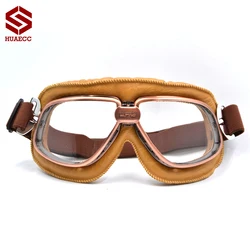 Gafas Retro Vintage para motocicleta, lentes para deportes de carreras, piloto de carretera, artículos para los ojos de ciclismo