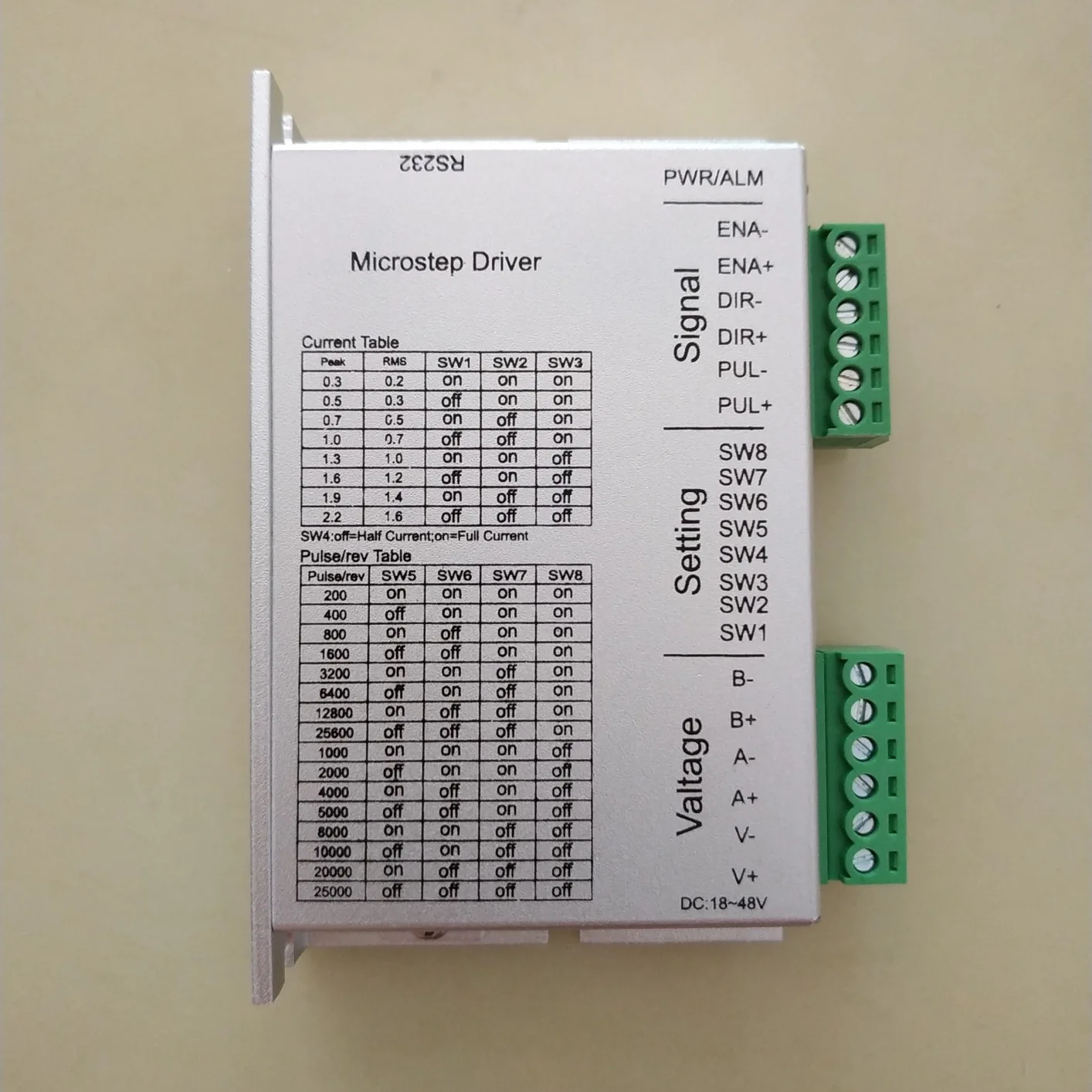 

YAKO 2 Phase Step Driver RT2204M Instead of YKB2204MA for 42 Stepper Motor