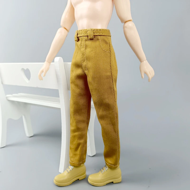 1/6 Boy Doll Clothes For Ken Doll Trousers Hip Hop Handmade Pants For Barbie Boyfriend Ken Prince Male Boy Doll Casual Wear