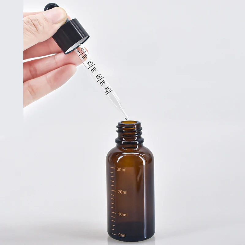 Glass Dropper Bottles With Tamper-Evident Pipettes - 5 Sizes Available, Wholesale