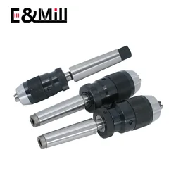 1 set Automatic B10 B12 B16 B18 B22 drill chuck Keyless drilling chuck Self Tighten Locking clamp range 0.5-6mm 1-10mm 1-13 1-16