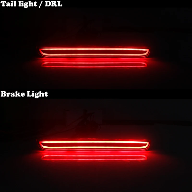 Car Front/Rear Side Marker Lights & Rear Bumper Reflector Tail Brake Lights,Rear Fog Lamp For 2015-up Dodge Challenger view 5