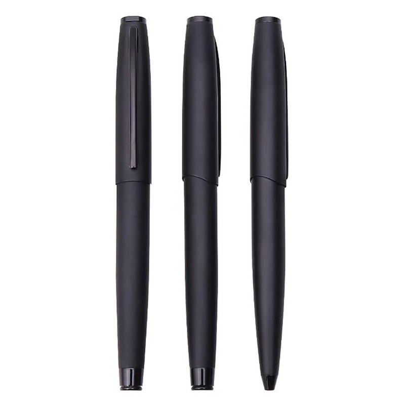 2022 High Quality Metal 183 Ball point Pen Frosted Black Signature Elegante Stationery Office School Supplies Ink Pens New