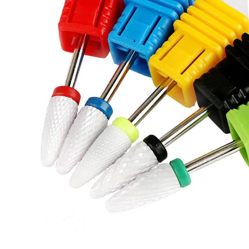 Ceramic Nail Drill Bits Fast Remove Nail Polish Cuticle Electric Manicure Milling Cutters Accessories Tool