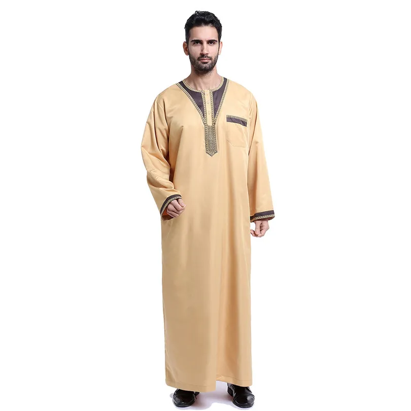 Arab clothing men Cotton thobe male islamic clothing for men muslim men caps