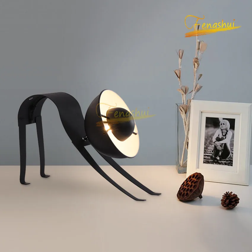 

Modern Wrought Iron LED Table Lamp Lighting Nordic Creative Kitten Decoration Desk Table Lights Hotel Living Room Table Lamps