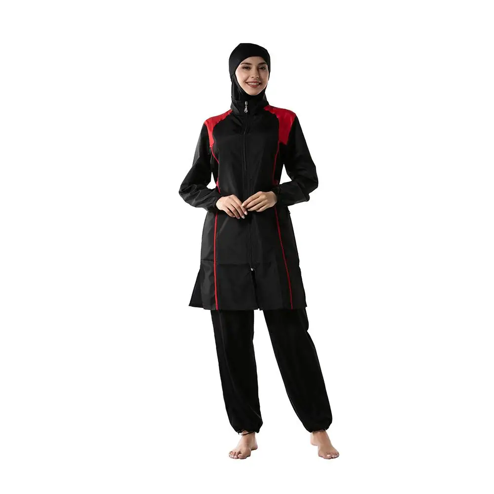 Full Cocer Women Islamic Muslim Burkini Hijab Costume Modest Swimwear Beachwear Swimming Bathing Suit Swmisuit Arab Conservative