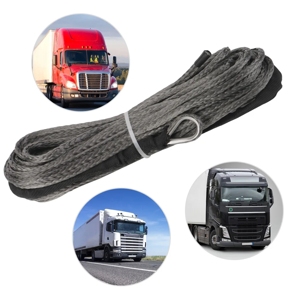 UHMWPE Rope High Quality 4.8mm*15M Winch Line Tow Rope Synthetic Fiber Rope