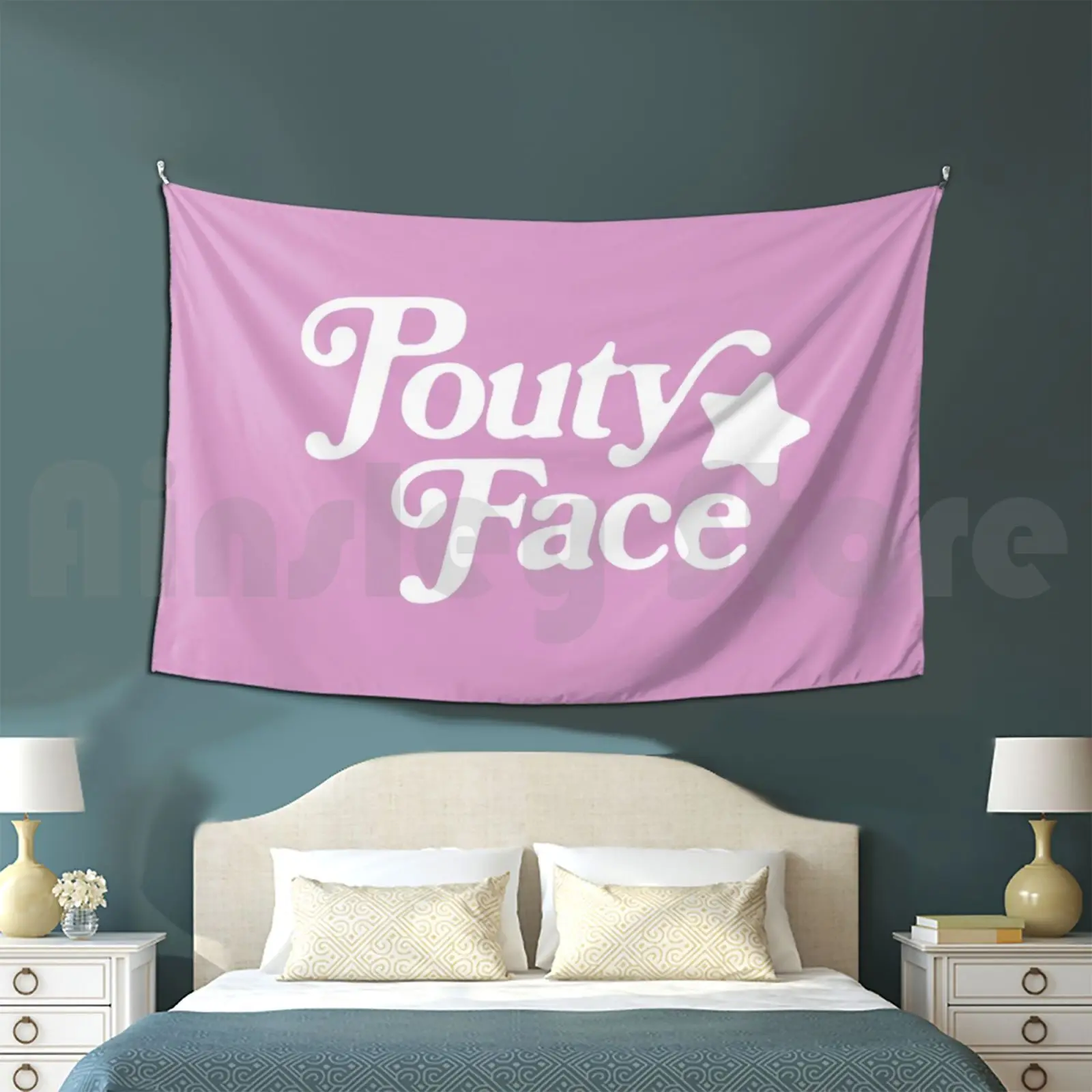 Tapiz de cara de Pouty, fondo para colgar en la pared, cara de Pouty, Addison Rae Addison Rae For You Foryou Dance
