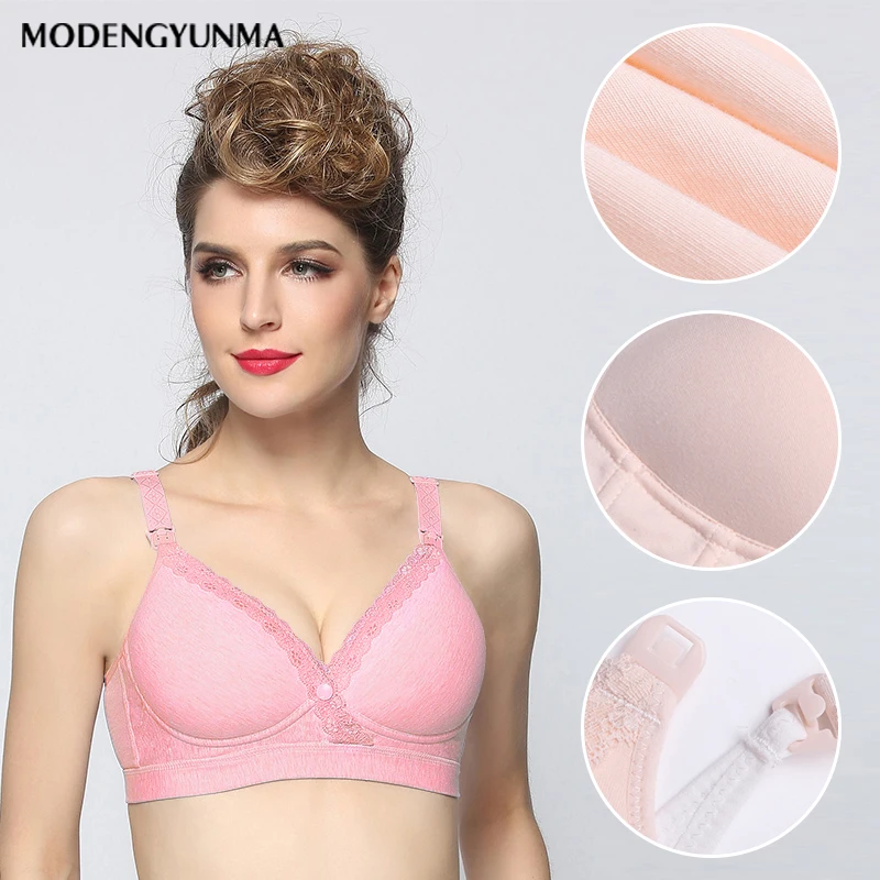 Women Pregnancy Underwear Clothes 2022 New Style Women Breastfeeding Bra Full Cup Solid Prevent Sagging Nursing Pregnant Bra