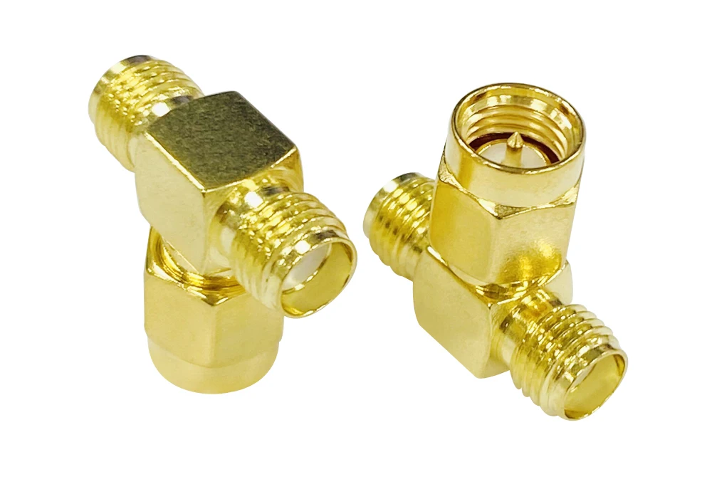 100 teile/los 3 Way RF T Typ SMA Stecker auf 2 SMA Weibliche Splitter Konverter Adapter – Detail 5