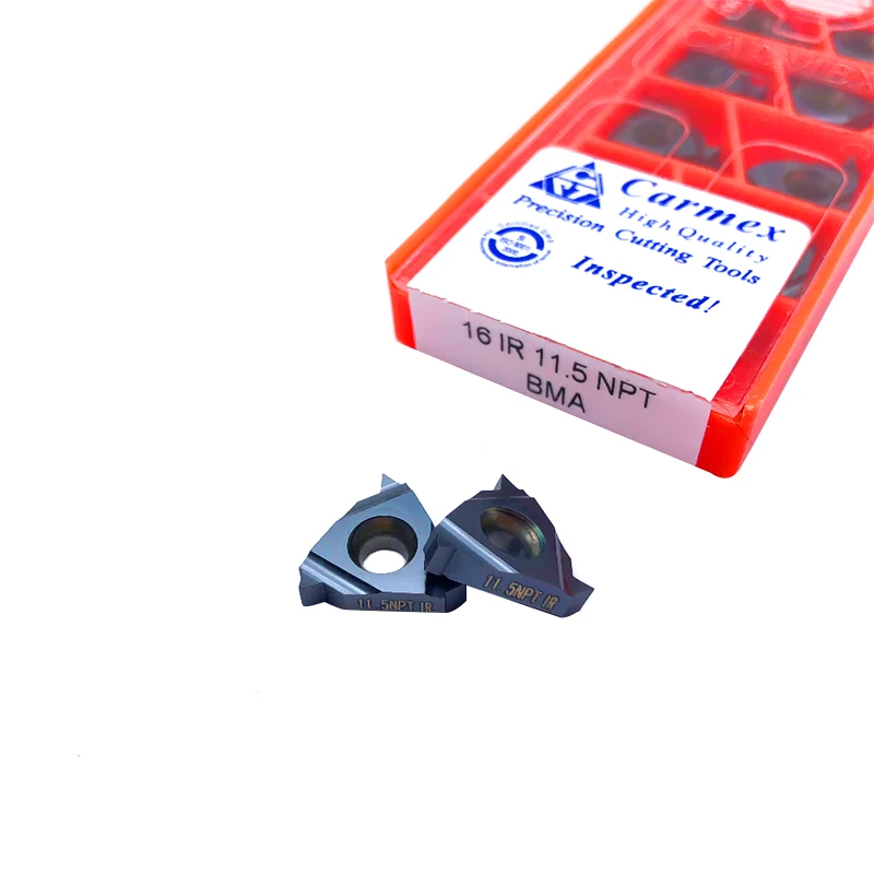 10 قطعة Carmex 16ER IR 16IR 11.5NPT 14NPT 18NPT 27NPT BMA موضوع تحول أداة كربيد مخرطة