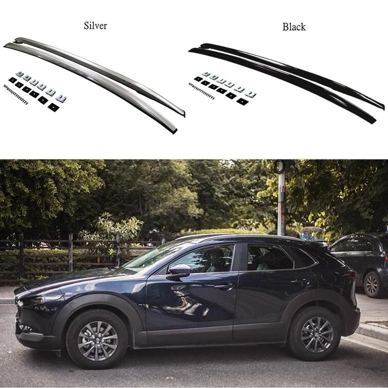 

For Mazda CX30 CX-30 2020 2021 2022 23 Roof Rack Luggage Racks Carrier Bars Cross top Bar Rail Boxes High Quality Aluminum Alloy