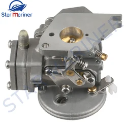 Carburador para o motor de fora Yamaha, motor do barco, peças do mercado de reposição, curso 2, 4HP, 5HP, 6E0-14301-05, 6E3-14301, 6E3-14301-00, 6E3-14301-00