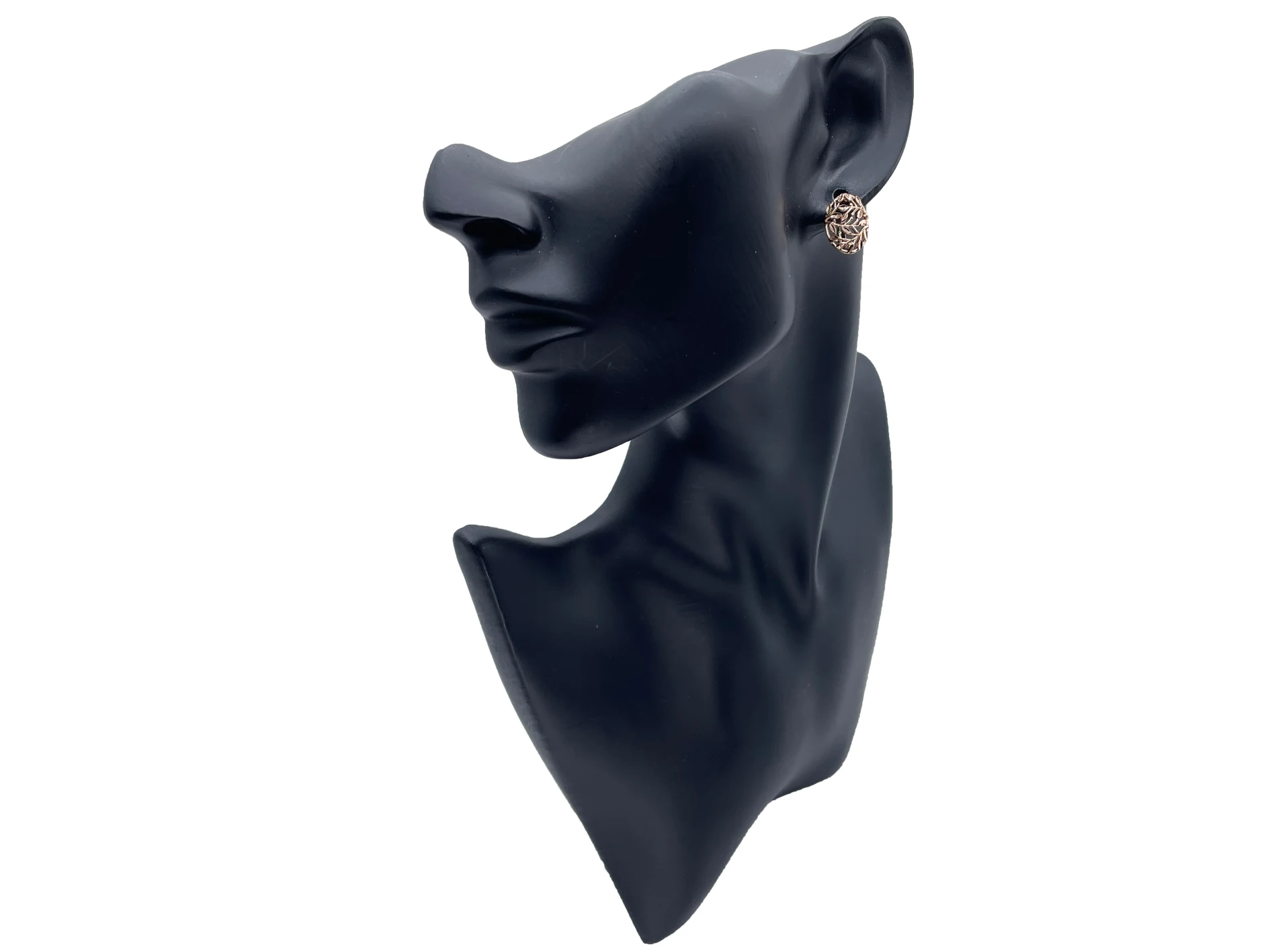 New Hollow Leaf Vintage Classic 585 Rose Gold Drop Earrings Women Simple Fashion Jewelry