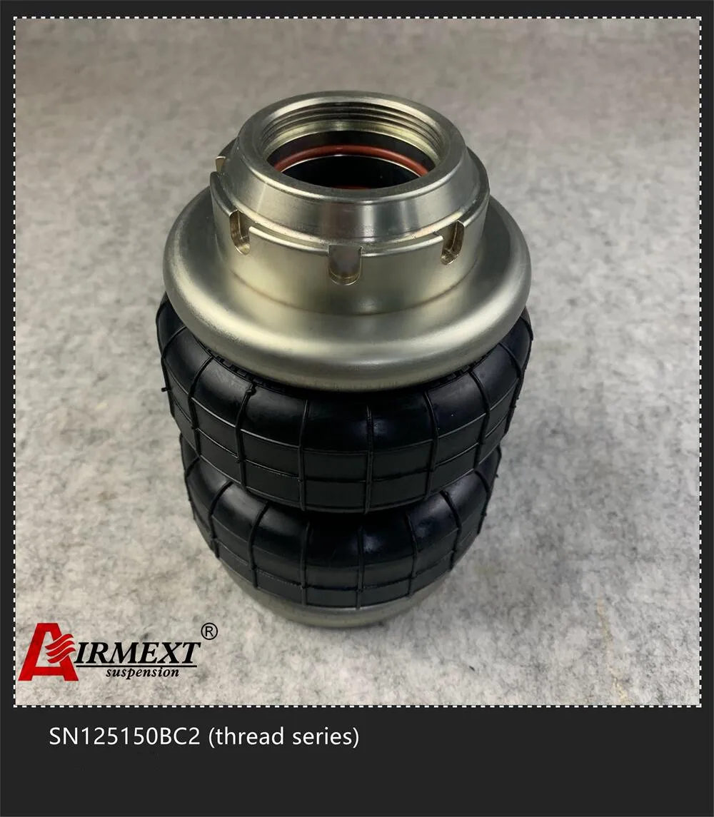 AIRMEXT/SN125150BC2-DT1 (M52*1.5-50) /Dia.125mm rear air suspension airspring Double convolute/pneumatic parts/air suspension