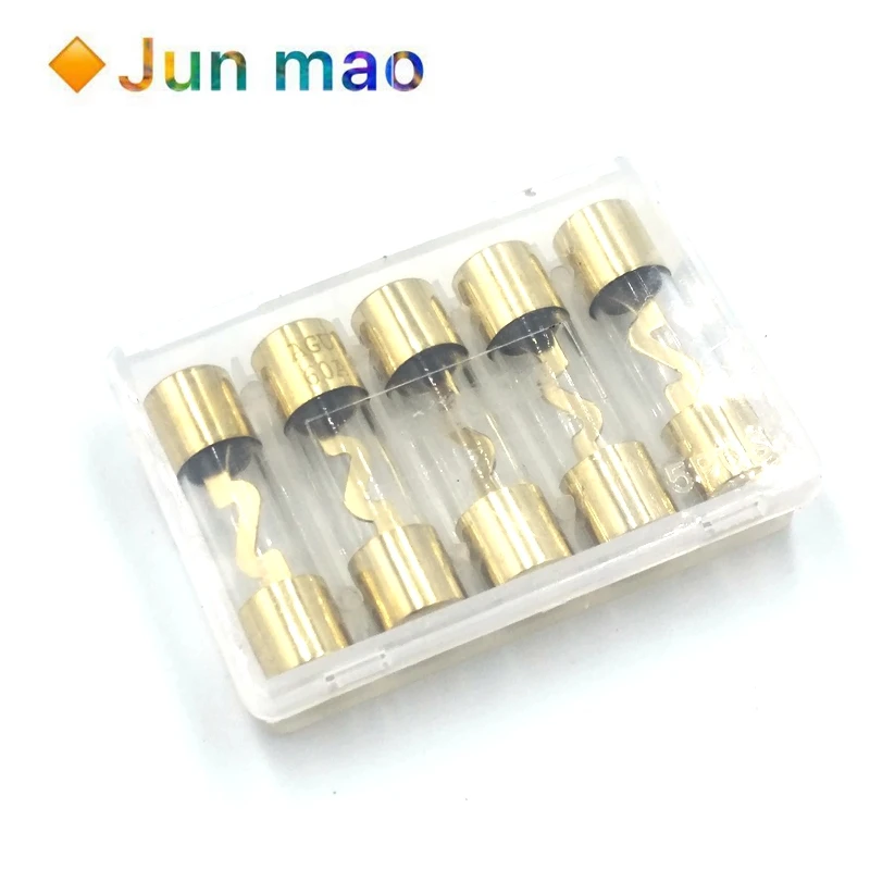 5Pcs 10*38MM Gold P…