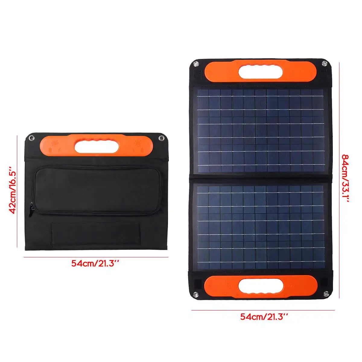 300W Foldable Solar Panel Dual USB/TYPE C/DC Protable Outdoor Folding Solar Cells Solar Battery Charger for Phone RV Car Camping