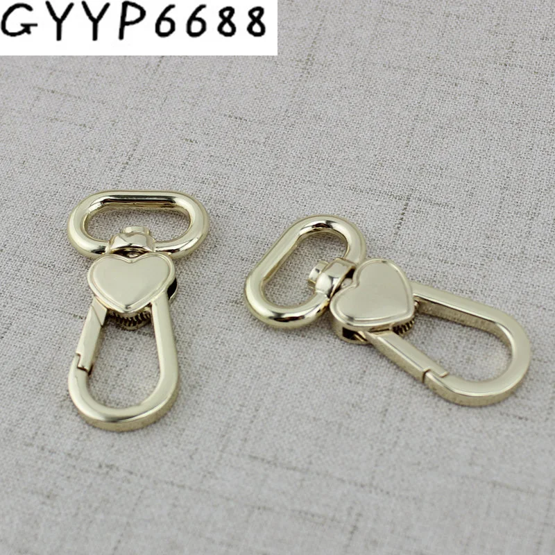 

10pcs 50pcs 21mm High quality Bag Clasps Lobster Swivel Trigger Clips Heart Snap Hook For Strapping For DIY Accessories