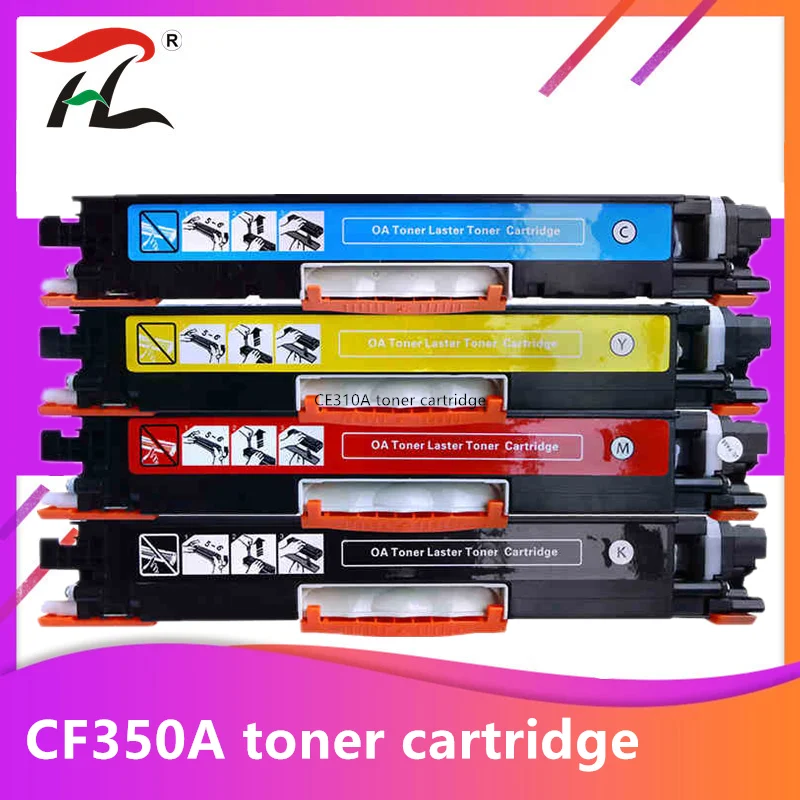 Compatible CF350A CF351A CF352A CF353A 130A Color Toner Cartridge for hp Color LaserJet Pro MFP M176n, M176 M177fw M177 printer