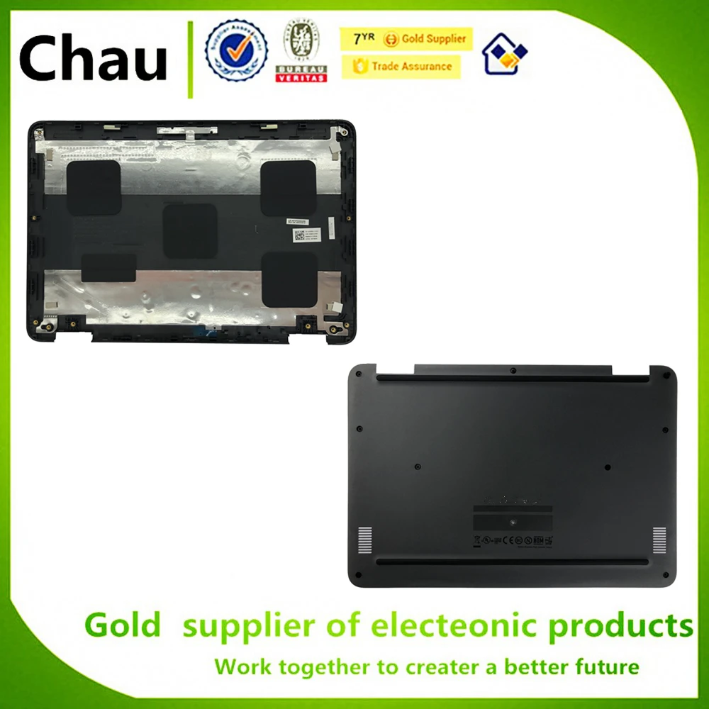 

Chau New For Dell Chromebook 3100 2-in-1 LCD Back Cover 0279W8 / Bottom Case Cover 0PPWP2