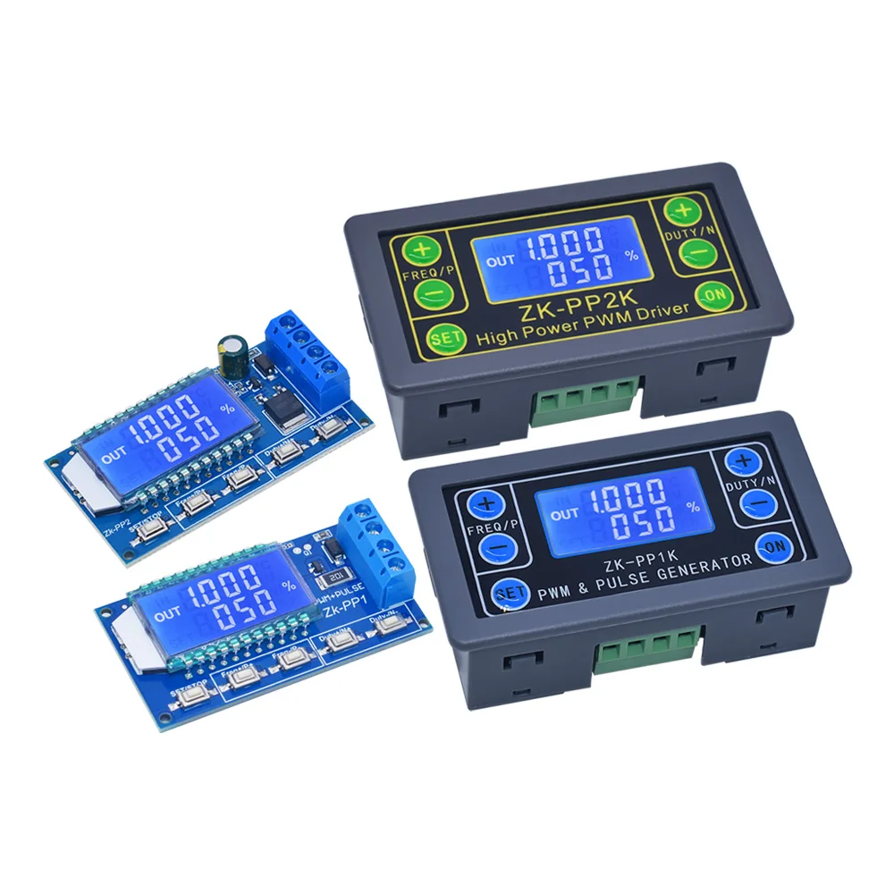 ZK-PP1K Dual Mode Signal Generator ZK-PP2K PWM Motor Speed Controller Regulator 8A 150W Frequency Duty Cycle Adjustable Module